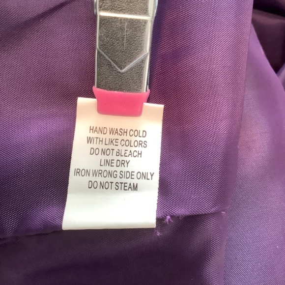 Toni B Ladies Faux Alligator Zipper Down Lined Blazer Purple Size L - Picture 4 of 5